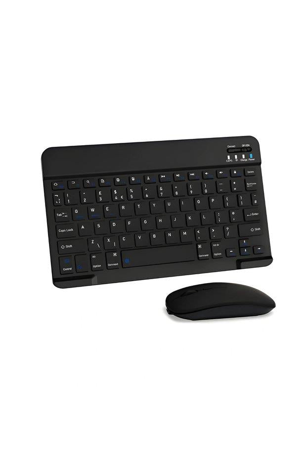 Divex Ultra İnce Kablosuz Bluetooth Klavye ve Mouse Seti Bilgisayar, Tablet ve Telefon Uyumlu, Taşınabilir - Outlet