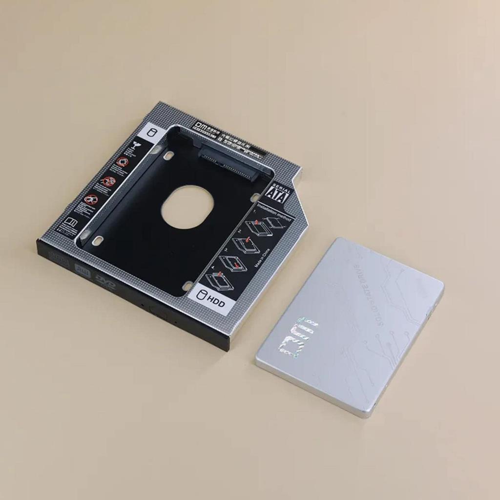 DM DW95S 9.5mm SATA 3.0 2.5" SSD HDD Laptop Caddy Kızak Kutusu - Outlet