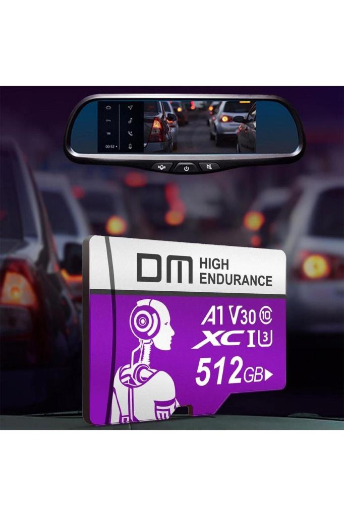 DM High Endurance Class 10 A1 U3 V30 512 GB Micro SD Kart - TEŞHİR