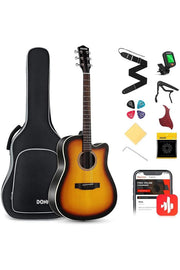 Donner EC1020 Cutaway Sunburst Akustik Gitar Paketi