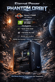 Eternal Power PHANTOM ORBIT Ryzen 5 7500F RTX 5090 16GB DDR5 1TB M.2 B650M WIFI 1000W 360mm Gaming PC
