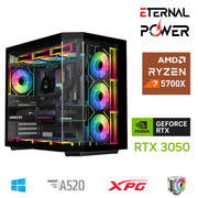 ETERNAL POWER RYZEN 7 5700X 32G DDR4 1TB M.2 RTX3050 A520 A650W