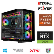 ETERNAL POWER RYZEN 7 5700X 32G DDR4 1TB M.2 RTX3070 A520 A650W