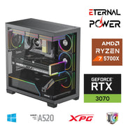 ETERNAL POWER RYZEN 7 5700X 32G DDR4 1TB M.2 RTX3070 A520 T650W
