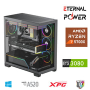 ETERNAL POWER RYZEN 7 5700X 32G DDR4 1TB M.2 RTX3080 A520 T650W