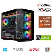 ETERNAL POWER RYZEN 7 5700X 32G DDR4 1TB M.2 RTX4060 A520 A650W