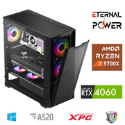 ETERNAL POWER RYZEN 7 5700X 32G DDR4 1TB M.2 RTX4060 A520 M650W