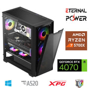ETERNAL POWER RYZEN 7 5700X 32G DDR4 1TB M.2 RTX4070 A520 M750W