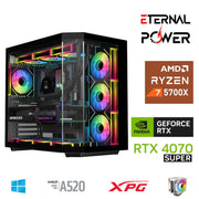 ETERNAL POWER RYZEN 7 5700X 32G DDR4 1TB M.2 RTX4070 Super A520 A750W