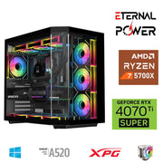 ETERNAL POWER RYZEN 7 5700X 32G DDR4 1TB M.2 RTX4070Ti Super A520 A750W