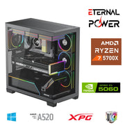 ETERNAL POWER RYZEN 7 5700X 32G DDR4 1TB M.2 RTX5060 A520 T650W