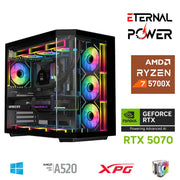 ETERNAL POWER RYZEN 7 5700X 32G DDR4 1TB M.2 RTX5070 A520 A750W