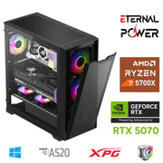 ETERNAL POWER RYZEN 7 5700X 32G DDR4 1TB M.2 RTX5070 A520 M750W