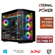 ETERNAL POWER RYZEN 7 5700X 32G DDR4 1TB M.2 RX7900XT A520 A750W