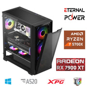 ETERNAL POWER RYZEN 7 5700X 32G DDR4 1TB M.2 RX7900XT A520 M750W