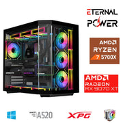 ETERNAL POWER RYZEN 7 5700X 32G DDR4 1TB M.2 RX9070XT A520 A750W