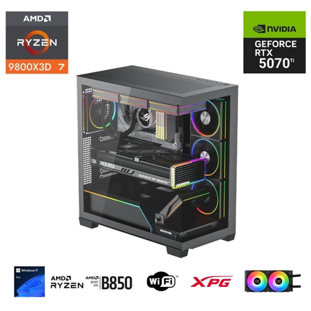 ETERNAL POWER  RYZEN 7 9800X3D 32GB DDR5 1TB M.2  RTX 5070Tİ B850 WIFI 750W 240M