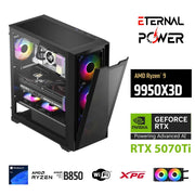 ETERNAL POWER  RYZEN 9 9950X3D 32GB DDR5 1TB M.2  RTX 5070Tİ B860 WIFI 750W 240M