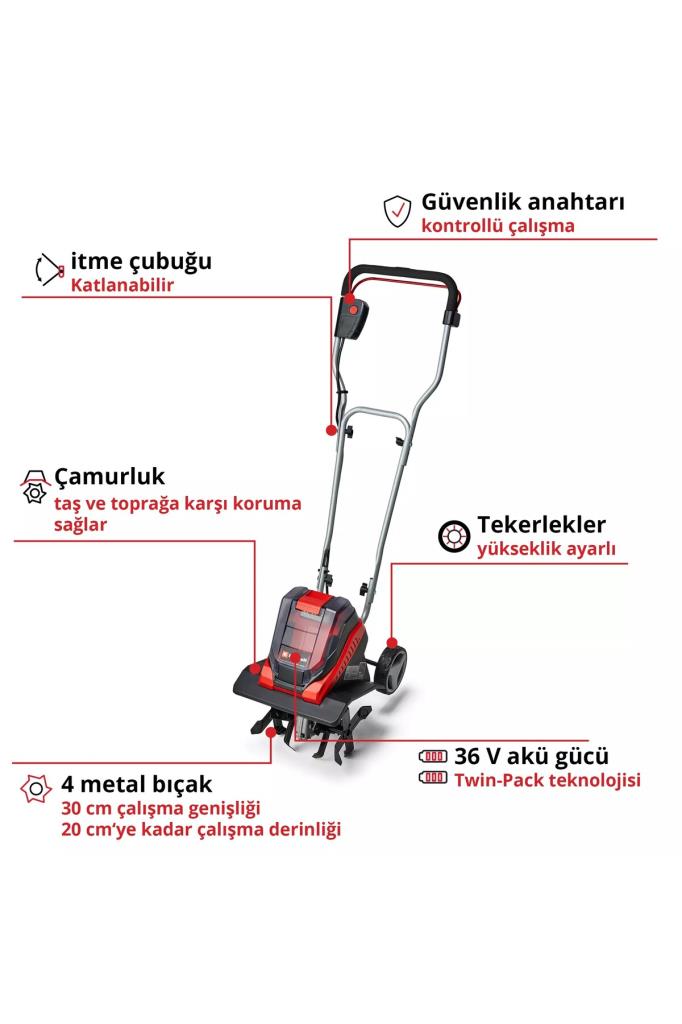 Einhell GE-CR 30 Li Aküsüz Çapa Makinesi Outlet