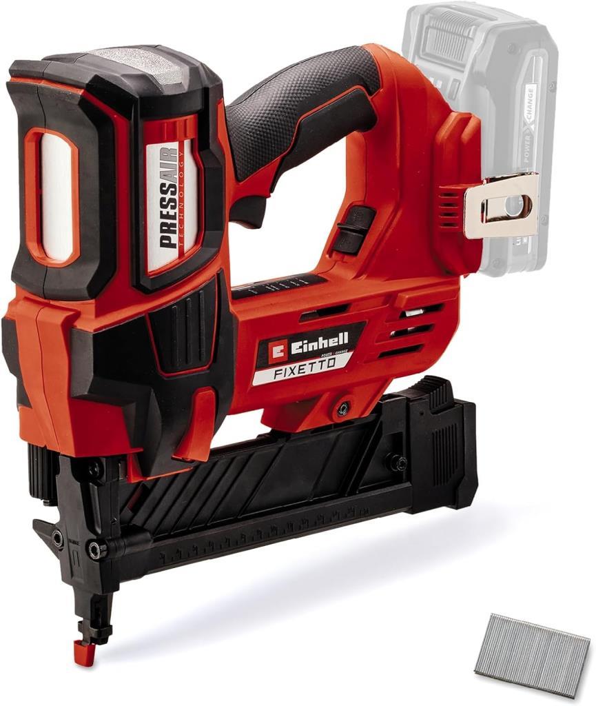 Einhell Professional Akülü Zımba Tabancası FIXETTO 18/40 S Power X-Change (18 V, 60 darbe/dk, maksimum 40 mm zımba uzunluğu, tekli/seri atış modu, 500 zımba dahil, akü dahil değildir) - 4257785 Outlet