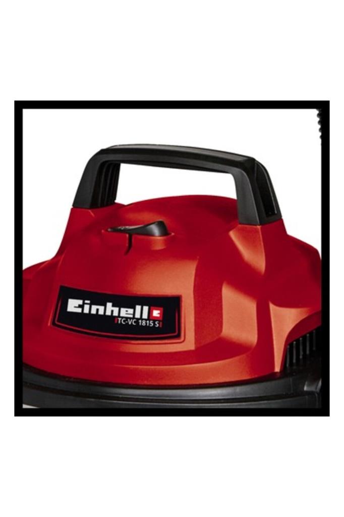 مخرج مكنسة كهربائية للتنظيف الرطب والجاف من Einhell TC-VC 1815 S بقوة 1250 واط
