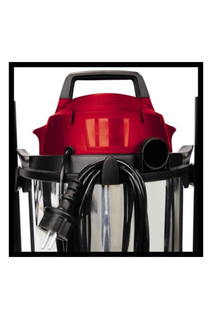 مخرج مكنسة كهربائية للتنظيف الرطب والجاف من Einhell TC-VC 1815 S بقوة 1250 واط