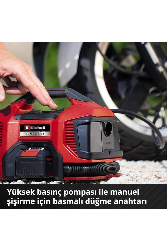 Einhell Pressıto 18/21 - Solo, Akülü Kompresör - 4020467