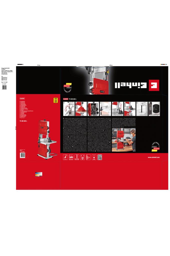 Einhell Tc-sb 245 L, Şerit Testere - 4308035 Outlet