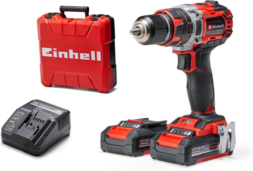 Einhell Professional Akülü Darbeli Vidalama TP-CD 18/50 Li-i BL Kit Power X-Change (18 V, kömürsüz, 50 Nm, darbeli delme fonksiyonu, 2x 2,0 Ah akü + şarj cihazı dahildir) - 4513940 Outlet