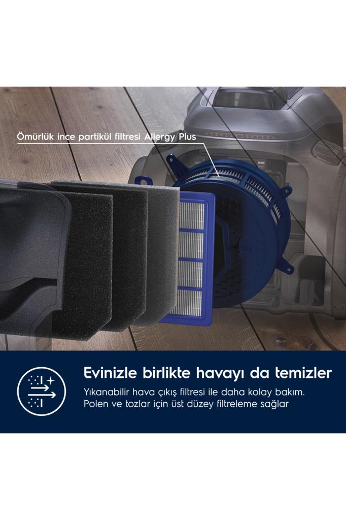 Electrolux Pure C9 PC91-ALRGT 650 W Toz Torbasız Süpürge Outlet