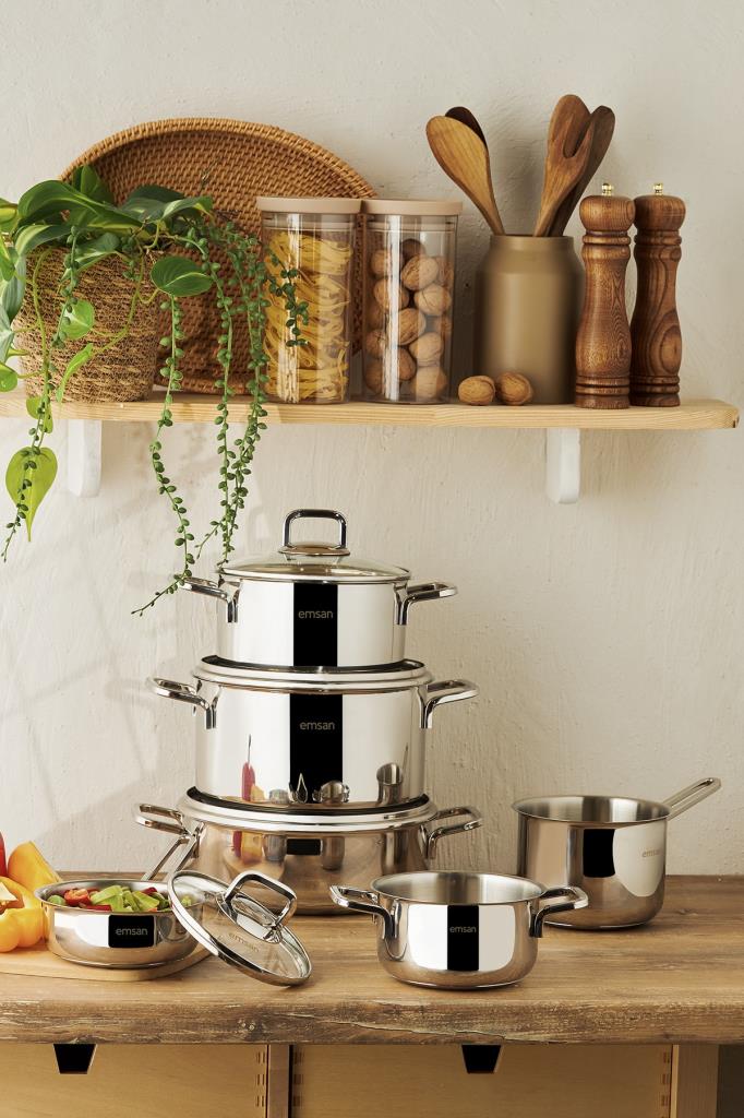 Emsan Cocinero 10 Parça Çelik Çeyiz Seti Outlet