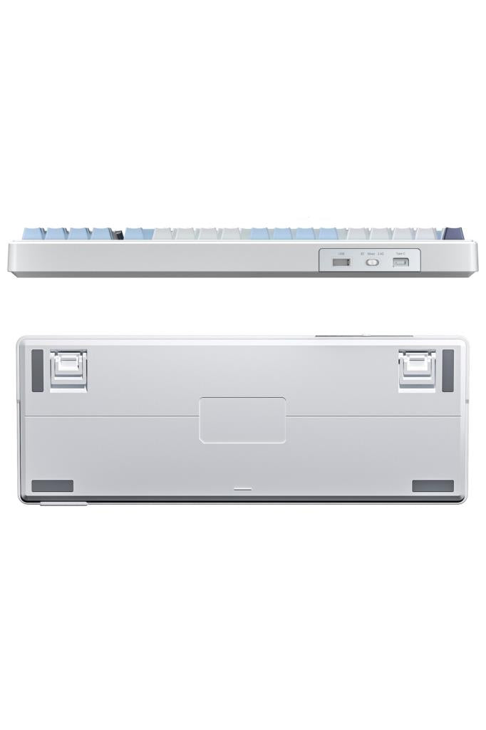 Aula F99 Lacivert RGB GrayWood V3 Switch Kablolu/Kablosuz Mekanik Oyuncu Klavyesi Teşhir