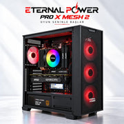Eternal Power AMD Ryzen 7 5700X - MSI GeForce RTX 4060 8GB - Kingston 32GB 3600MHz DDR4 RAM - 1TB NVMe M.2 SSD - Green Notus 100 ARGB Soğutma Hazır Oyuncu Bilgisayarı