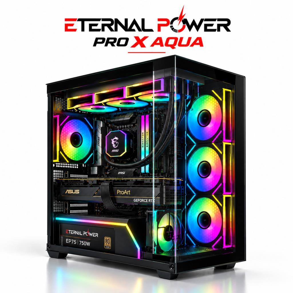 Eternal Power AMD Ryzen 7 9800X3D - ASUS ProArt GeForce RTX 4080 16GB OC - 32GB DDR5 RAM - 1TB NVMe M.2 SSD - MSI MAG CoreLiquid 360mm Sıvı Soğutma Hazır Oyuncu ve İş İstasyonu Bilgisayarı