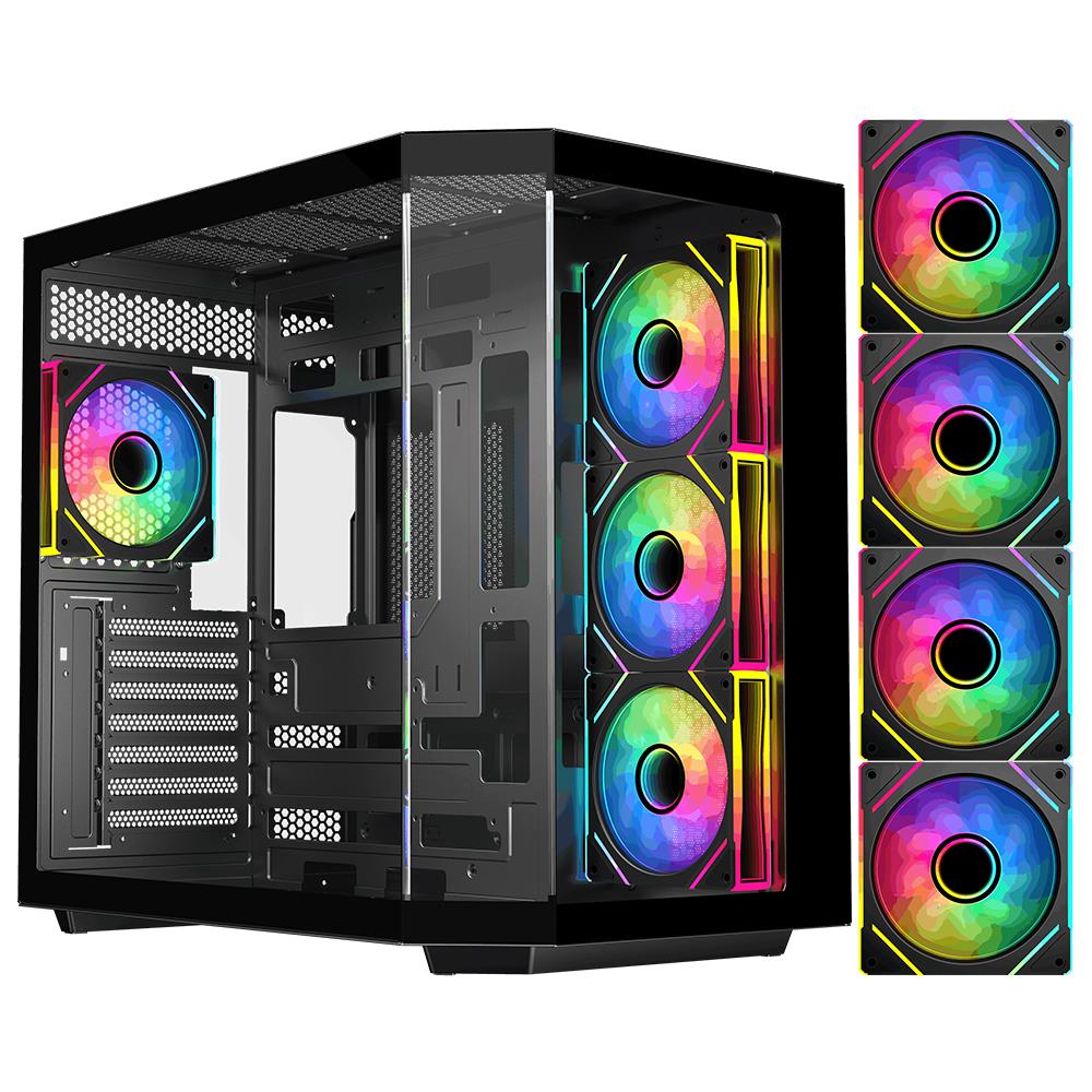 Eternal Pro X Aqua Siyah Oyuncu Kasası + 650W Güç Kaynağı (X EP65)