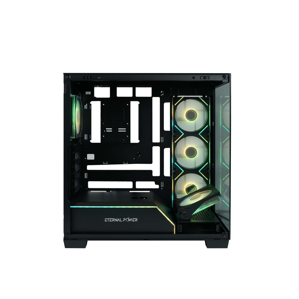 Eternal Pro X Tank Siyah Oyuncu Kasası + 750W Güç Kaynağı (X EP75)