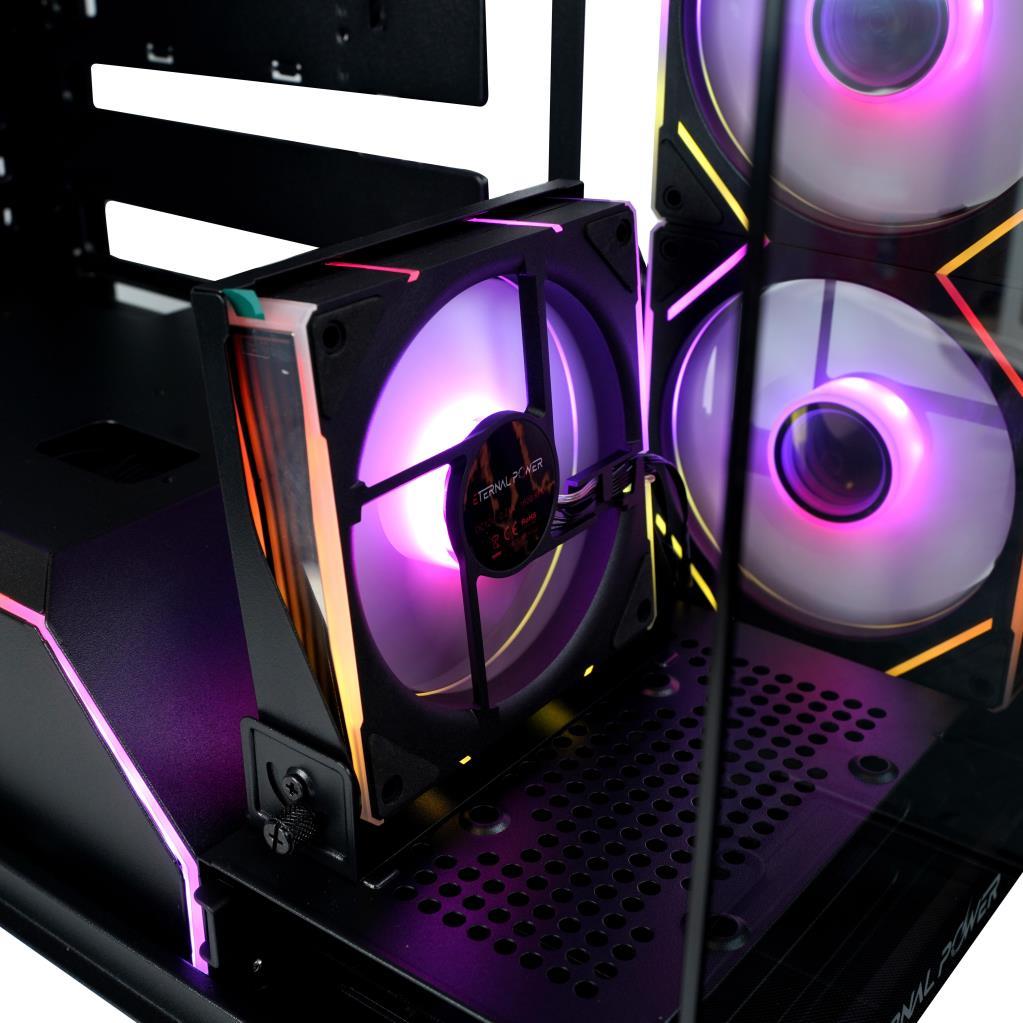 Eternal Pro X Tank Siyah Oyuncu Kasası + 750W Güç Kaynağı (X EP75)