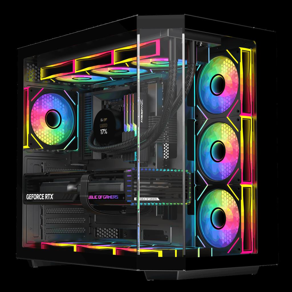 Eternal Power VORTEX CORE Ryzen 5 7500F RTX 4060 16GB DDR5 1TB M.2 B650M WIFI 650W 360mm Gaming PC