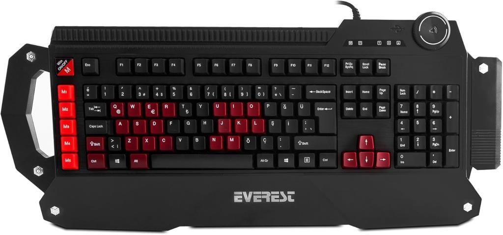 Everest DLK-5115 Siyah USB Makrolu Gaming Q Multimedia Klavye