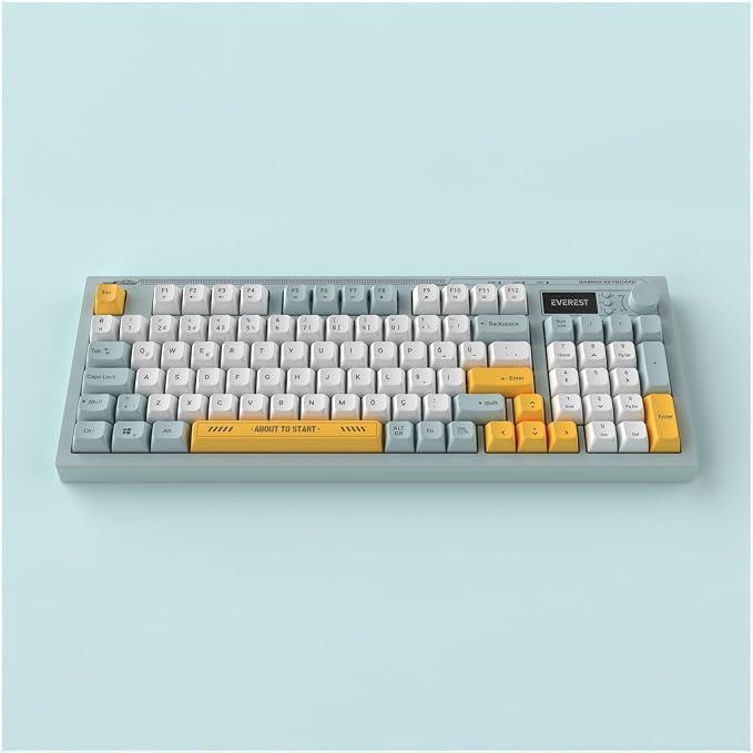 Everest Silent Pro KB-79 Mavi-Beyaz-Sarı RGB Membrane Switch Kablolu Oyuncu Klavyesi - OUTLET