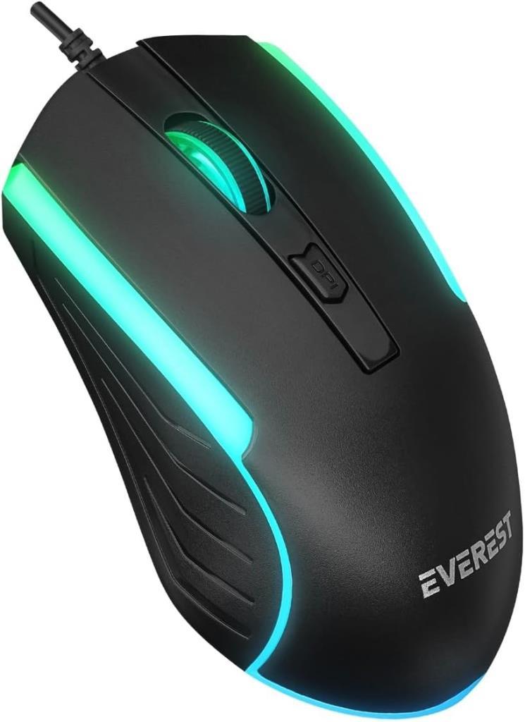 Everest Luminax KM-198 Siyah Kablolu Oyuncu Klavye Mouse Seti