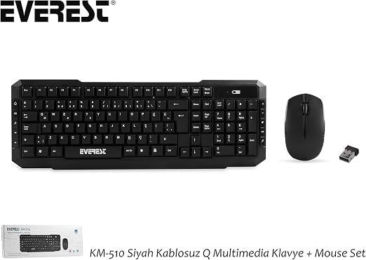 Everest KM-510 Kablosuz Klavye Mouse Seti