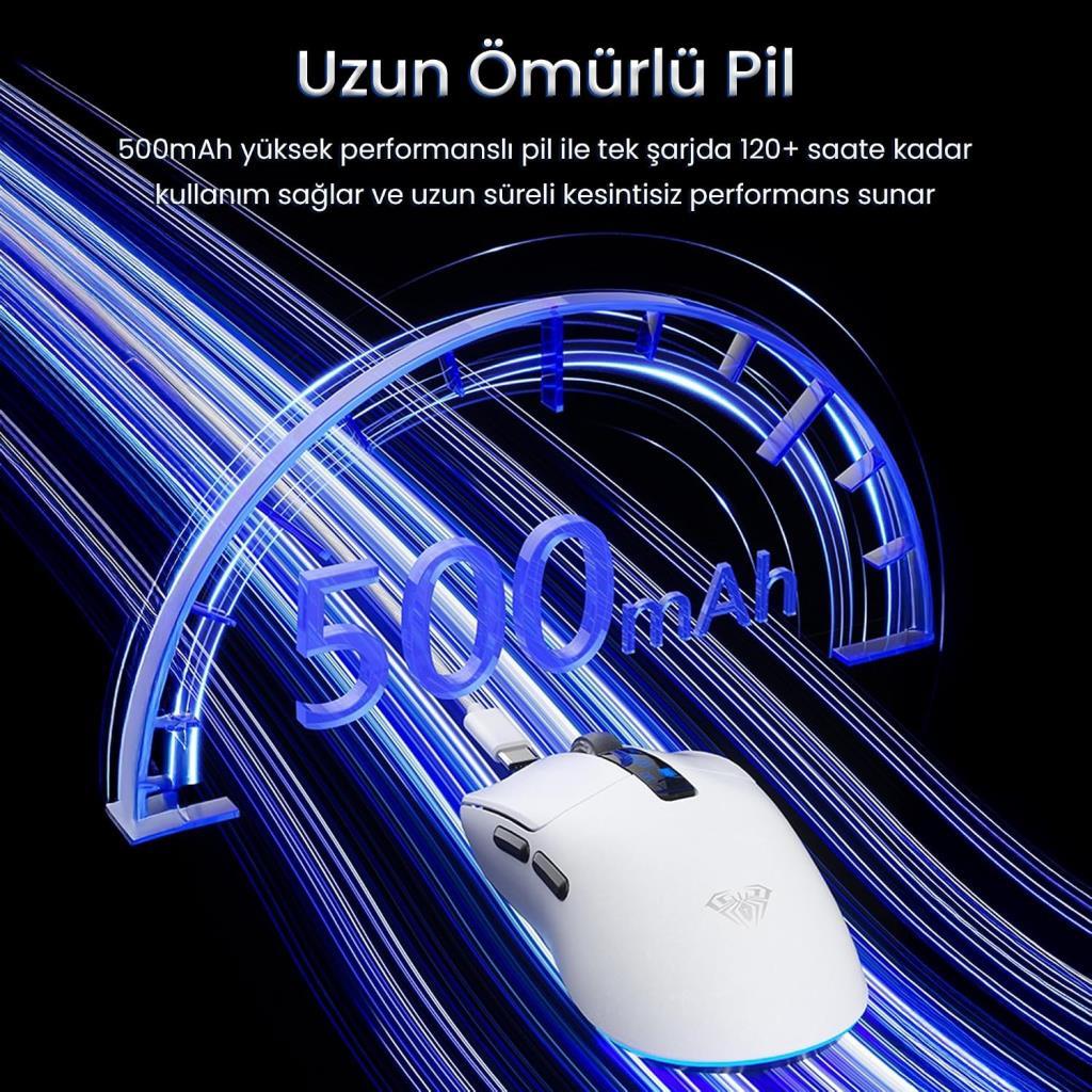Aula SC590 Pro Şarjlı Ergonomik Optik Kablolu/Kablosuz Oyuncu Mouse - Teşhir