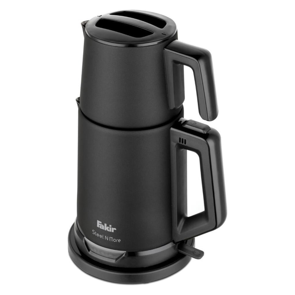 Fakir Steel N More Siyah 1650 W Çelik Çay Makinesi - TEŞHİR