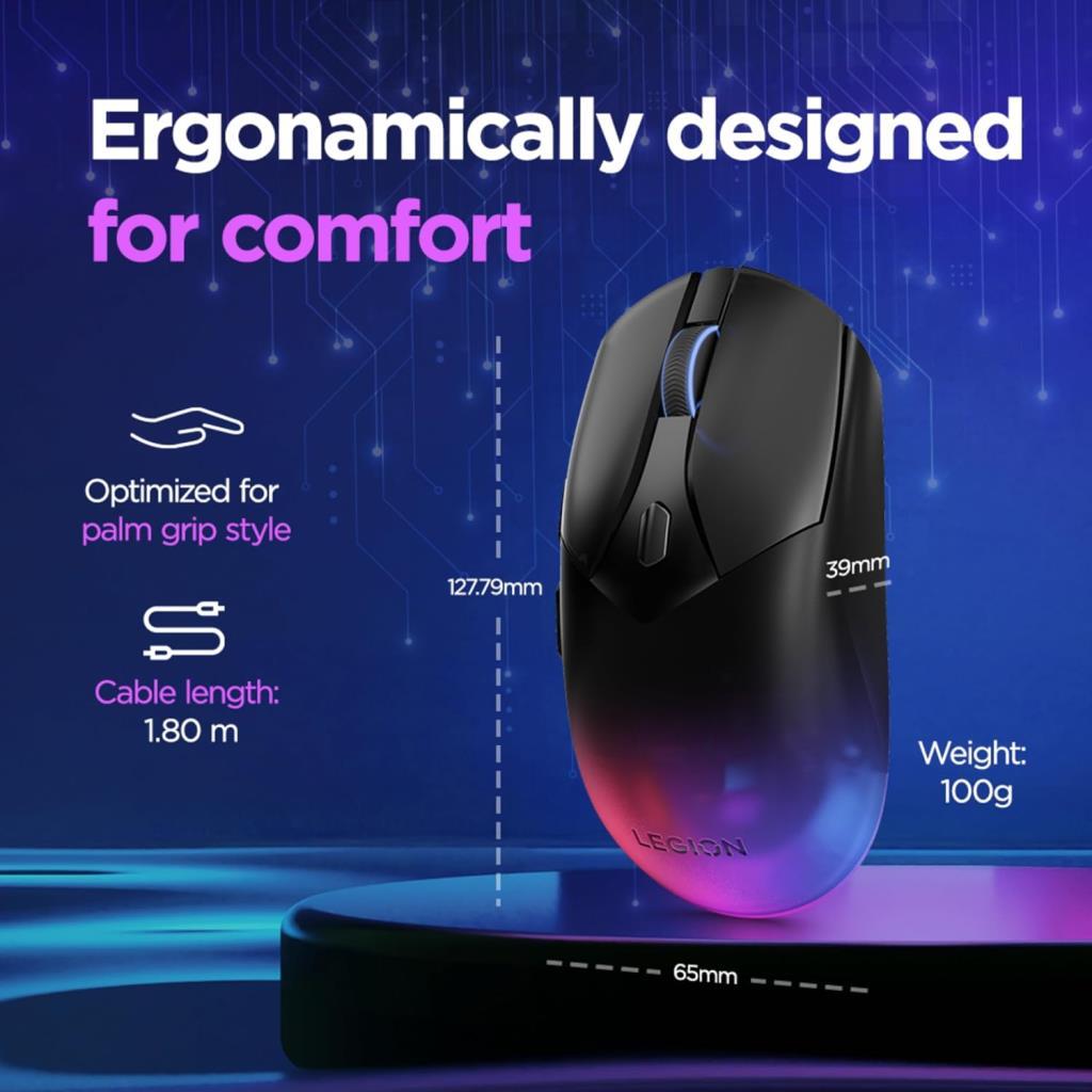 Lenovo Legion M410 GY51P83012 RGB Şarjlı Optik Kablolu/Kablosuz Oyuncu Mouse - Outlet