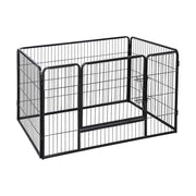 Feandrea Pet Playpen, Puppy Playpen, Portable, 122 x 80 x 70 cm, Black PPK74H Outlet
