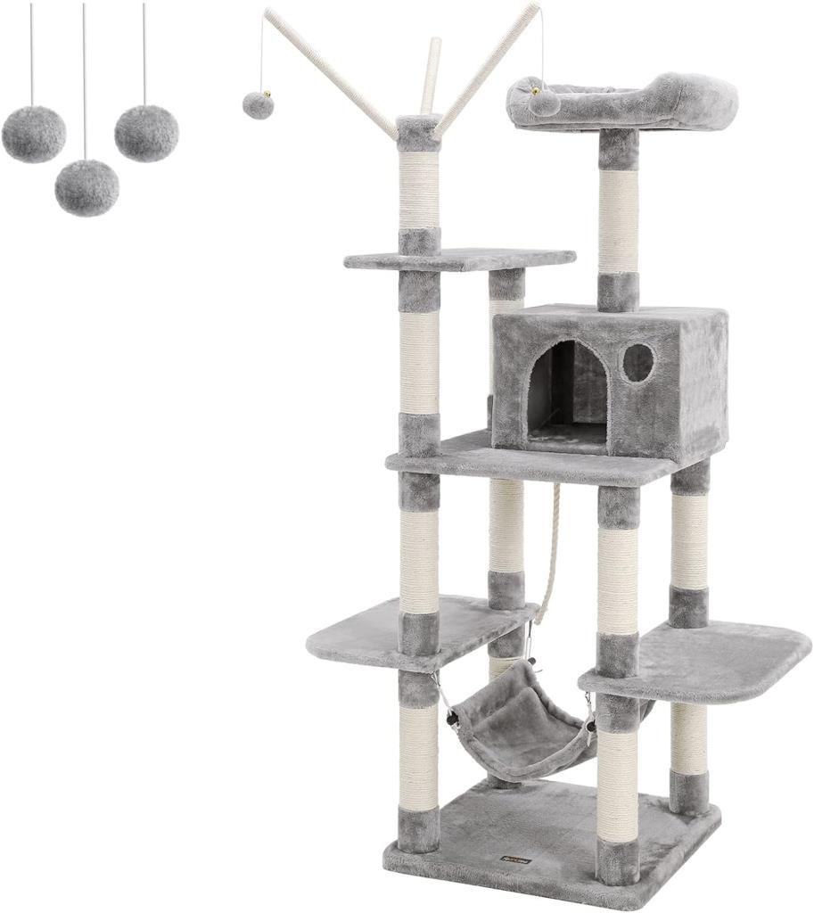 Feandrea Tırmalama Direği, Hamak, Mağara, Sisal Direk, Açık Gri Pct86 W, 1 Adet (1'li Paket) Outlet