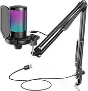 Fifine Ampligame A6T RGB USB Yayıncı Mikrofonu - OUTLET