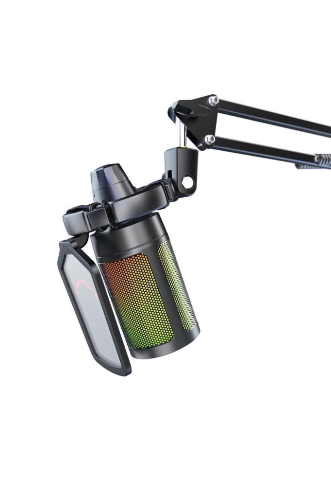 Fifine Ampligame A6T RGB USB Yayıncı Mikrofonu