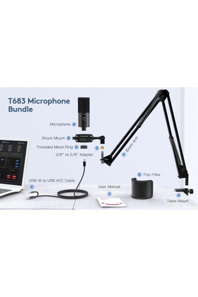 Fifine T683 USB Condenser Mikrofon Outlet